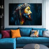  Mirni Isus | Slikano akrilom i zlatnim listićima | shoptok.hr