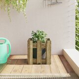 vidaXL Vrtna sadilica s izgledom 30x30x30 cm impregnirana borovina Cijene