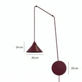  Luster na lanku ABRAMO 1xE27/15W/230V crvena | Eponuda.com