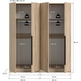 MID.YOU Omara S Klasičnimi Vrati Kopenhagen, Barva Hrasta | Shoptok.si