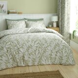 Catherine Lansfield Zelena posteljina za bračni krevet 200x200 cm Sorrel Leaves – | shoptok.hr