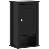  Kupaonski zidni ormarić BERG crni 40 x 27 x 71,5 cm od borovine | shoptok.hr