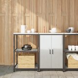 vidaXL Kuhinjski set za pohranu 2 pcs Srebrna 120 x 50 x 92 cm | shoptok.hr