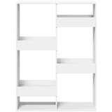 vidaXL Knjižna omara bela 100x33x135 cm inženirski les | Shoptok.si