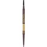 Eveline Cosmetics Micro Precise vodoodporen svinčnik za obrvi s krtačko 2v1 odtenek 03 Dark Brown 4 g