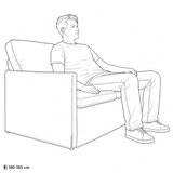  Kauč za dvoje Traper plava 130 x 81 x 82 cm Tkanina - Trapere plave boje 120 cm | shoptok.hr