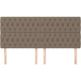  Uzglavlje 4 kom smeđesivi 90x7x78/88 cm od tkanine | shoptok.hr