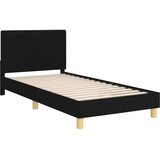  Otroški posteljni okvir z vznožjem Črna 90 x 200 cm blago, (5000104648) | Shoptok.si