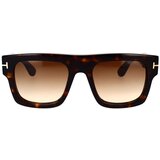 Tom Ford Sončna očala FT0711 Dark Havana/Gradient Brown 52F | Shoptok.si