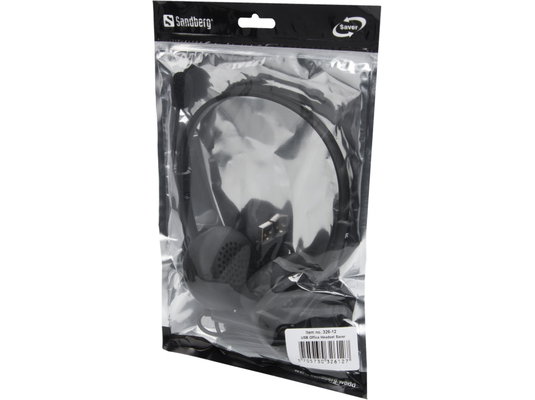 Sandberg Slušalice - USB Office Headset Saver (mikrofon; USB; kontrola glasnoće; kabel od 1,5 m; crna) | shoptok.hr