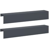 Profil za rubove vrta 2 kom. 100 x 20 x 15 cm Čelik Antracit | shoptok.hr
