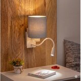 Brilagi -LED fleksibilna zidna lampa NUBILA 1xE27/25W/230V + LED/3W bela/svetlo siva | Eponuda.com