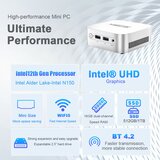 MAGCUBIC mini pc intel N150, ram 8GB, ssd m.2 512GB, windows 11 pro | Eponuda.com