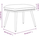  Tabure crvena boja vina 45 x 29,5 x 35 cm od tkanine | shoptok.hr