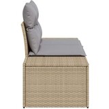  Dvosed na otvorenom s pohranom i jastučićima bež poliratan | shoptok.hr