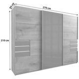 MID.YOU OMARA Z DRSNIMI VRATI, prozorno, bela, barve aluminija | Shoptok.si