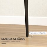  Set od 4 blagovaonske stolice dizajn bez naslona za ruke presvlaka od tkanine metalne noge crna | shoptok.hr
