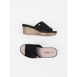 GOODIN Black women's wedge flip-flops | shoptok.hr