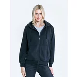 Big Star Woman's Zip hoodie Sweat 171368 Knitted-906