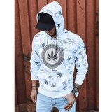 DStreet White men's sweatshirt with print BX5323 | shoptok.hr