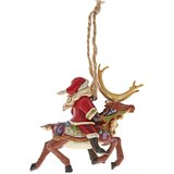 Jim Shore figura Santa Riding Reindeer Hanging Ornament Figure | Eponuda.com