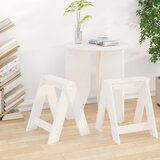  Stolci 2 kom bijeli 40 x 40 x 45 cm od masivne borovine | shoptok.hr