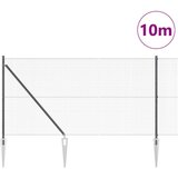 vidaXL komplet kovinskih ograj Paket 2 Siva Kovina 10 x 1 m Trda | Shoptok.si
