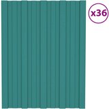Krovni panel 36 pcs Zelena 60 x 45 cm Pocinčani čelik - Zelena 60 x 45 cm 36 | shoptok.hr