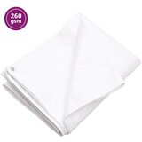 vidaXL Ponjava 260 g/m² 2x3 m bela HDPE | Shoptok.si