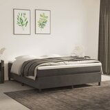 The Living Store Box spring postelja z vzmetnico temno siva 180x200 cm žamet - Box Spring Postelja, (21493540) | Shoptok.si