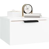 vidaXL Stenske nočne omarice 2 kosa bele 34x30x20 cm | Shoptok.si