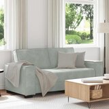  Dvosjed Sofa Svijetlosiva 180x78x84 cm Baršun | Shoptok.si