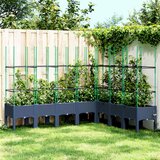  Vrtna sadilica s rešetkom plava siva 200 x 160 x 142,5 cm PP | shoptok.hr