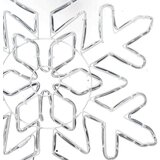 vidaXL Božični snežak med 156 LED Modra 55.5 x 55.5 x 0.75 cm PVC | Shoptok.si