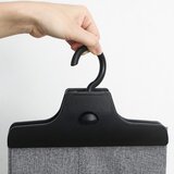 INF Obešalnik za gamaše iz blaga s sponko Black, (21277864) Cene