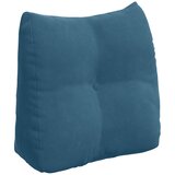 vidaXL Poglavni vzglavnik Modra 45 x 24 x 50 cm Žamet | Shoptok.si