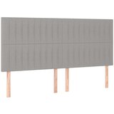  Krevet box spring s madracem LED svjetlosivi 160x200 cm tkanina | shoptok.hr