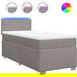  The Living Store Box spring postelja z vzmetnico taupe 90x200 cm blago - Box Spring Postelja, (21497098) | Shoptok.si