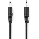 Stereo avdio jack kabel 0,5 m moški do kompaktnega moškega, Črna, (5000218691)