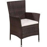 Poli 3-dijelni bistro set od poliratana smeđi | shoptok.hr