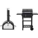 The Living Store Zunanja pečica za pico in žar 3 v 1 črne barve - Zunanja Pečica Za Pico, (21980056) | Shoptok.si