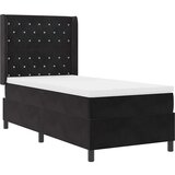 vidaXL Box spring krevet s uzglavljem Crna 90 x 190 cm Baršun | shoptok.hr
