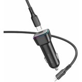 Borofone AUTO PUNJAČ BZ28 TROPHIE - TYPE-C - PD 30W 3A SA TYPE-C NA LIGHTNING KABEL CRNI | shoptok.hr