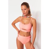 Trendyol Pomegranate Flower Textured Bikini Top | ePonuda.com