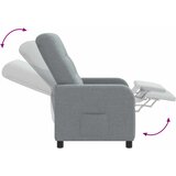  Fotelja s nagibom Svjetlosiva Tkanina | shoptok.hr