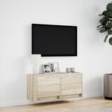  Zidni TV ormarić s LED svjetlima boja hrasta sonome 80x31x38 cm | Eponuda.com