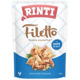  Varčno pakiranje RINTI Filetto Pouch v želeju, 48 x 100 g - Piščanec z raco | shoptok.hr