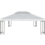  Nadomestna streha za paviljon 310 g/m² kremno bela 3x4 m, (20580612) | Shoptok.si