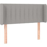  Vzglavje z ušesi svetlo sivo 103x16x78/88 cm blago, (20684668) | Shoptok.si