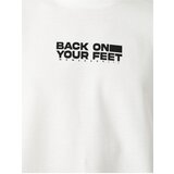 Koton Oversize T-Shirt Slogan Printed Crew Neck Short Sleeve | Shoptok.si